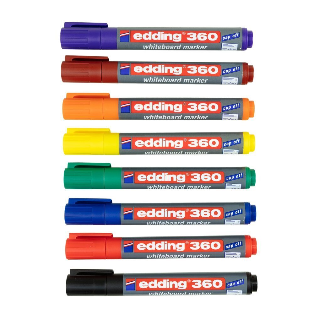 Edding 360 Drywipe Whiteboard Markers Bullet Classpack Assorted