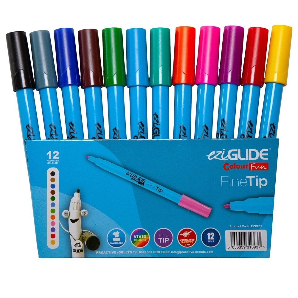 EziGlide ColourFun Fine Tip - Assorted Wallet