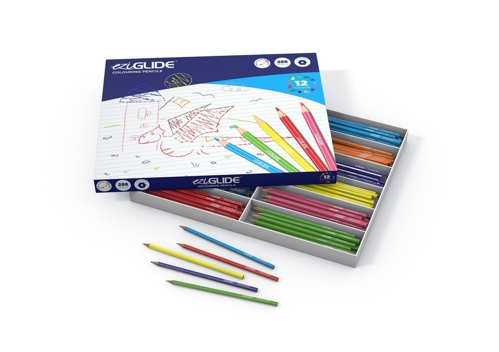EziGlide School Colouring Pencils