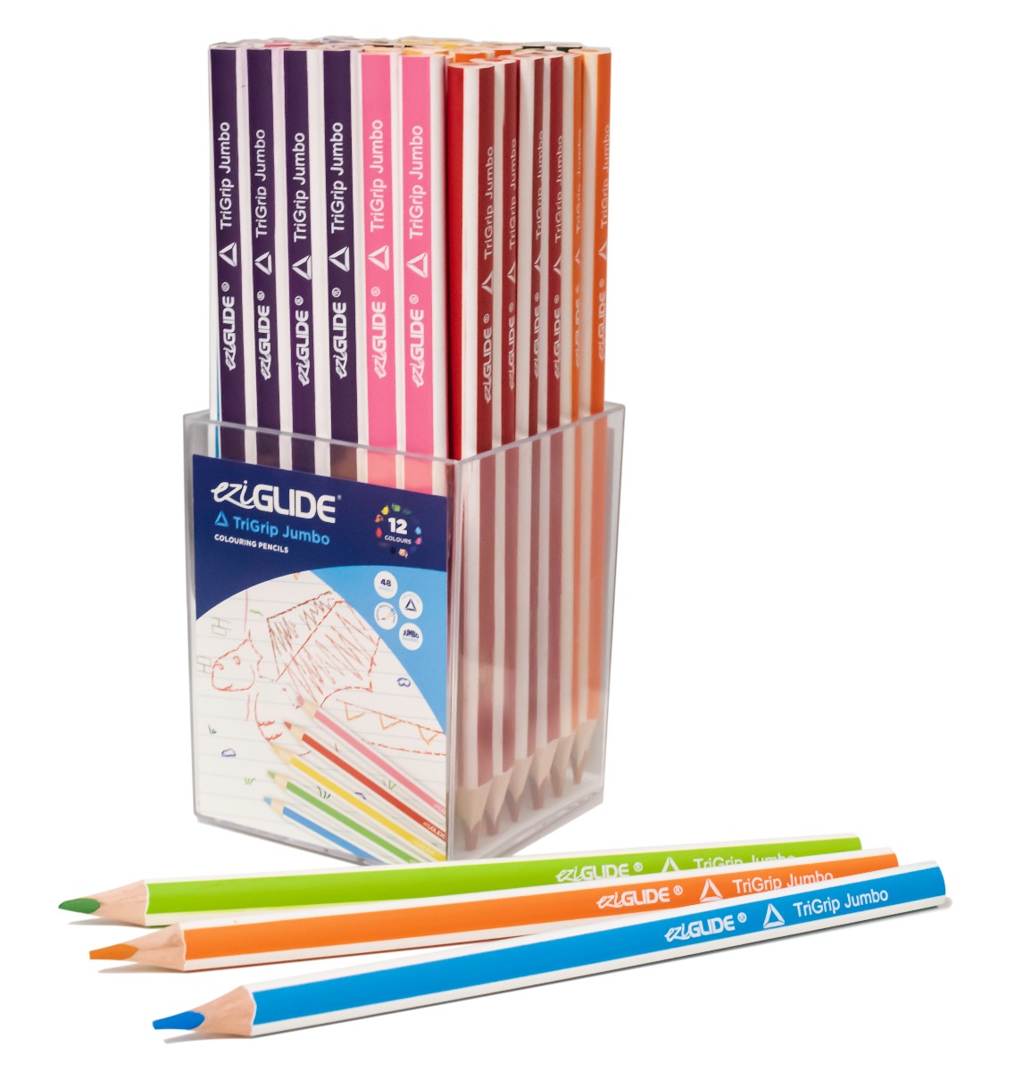 EziGlide Jumbo TriGrip Colouring Pencils