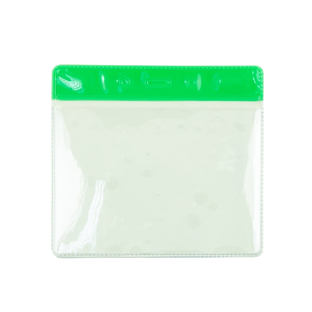 Visitor Badge 60 X 90mm Without Straps Green