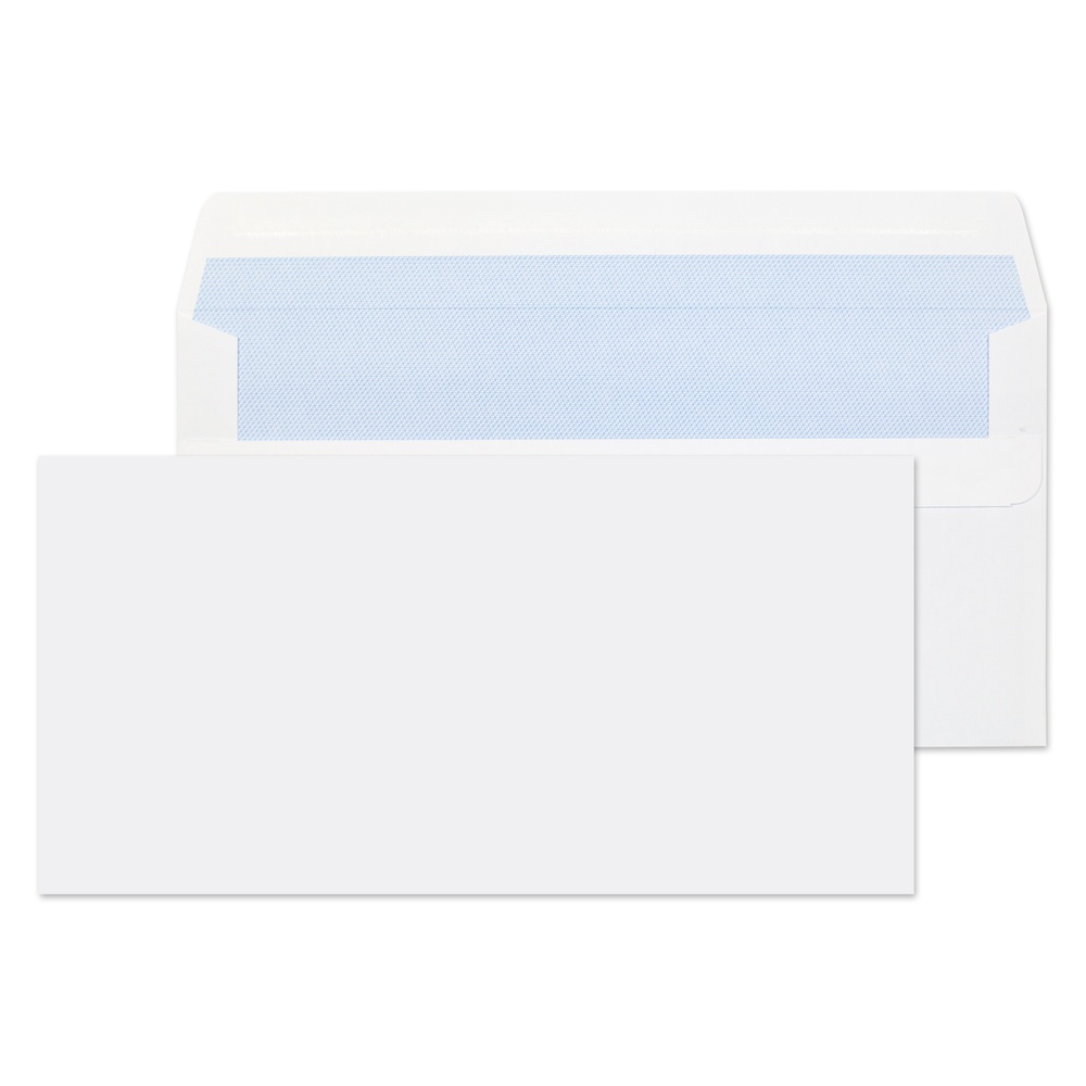 DL Non-Window Wallet Self Seal Envelopes White 80gsm