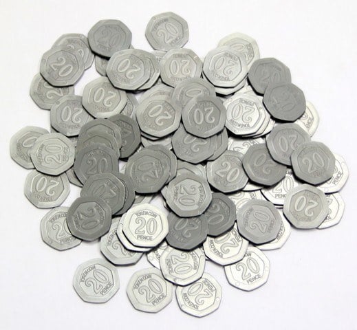 20P Coins Plastic Play Coins