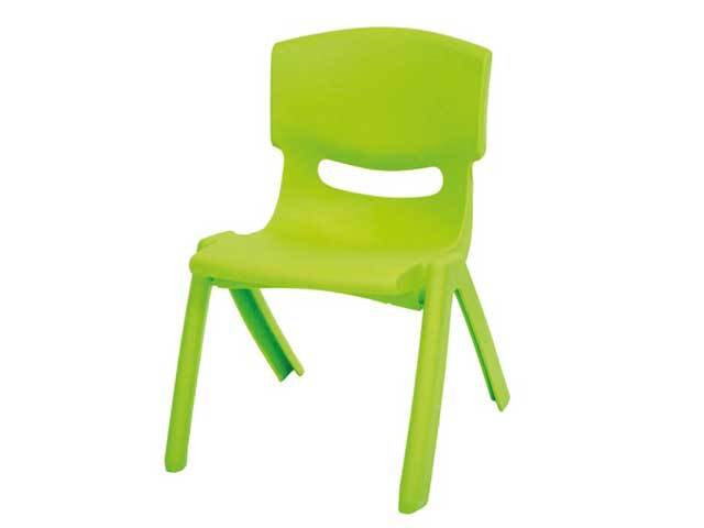 Stackable Children's Plastic Chairs Green