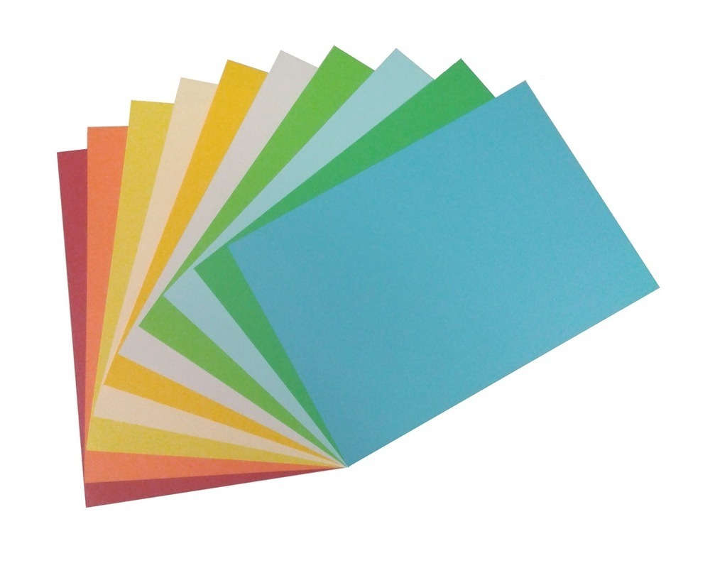 Coloured Card 280 Mic Assorted Bright