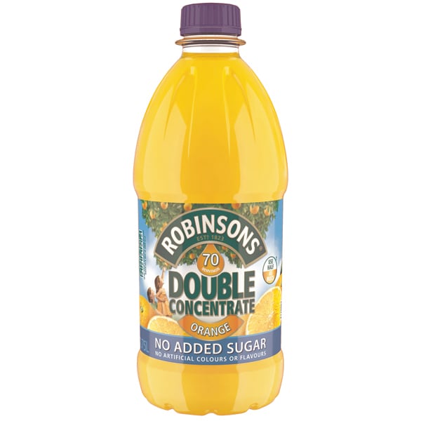Robinsons Double Concentrate No Added Sugar Orange 1.75 Litre