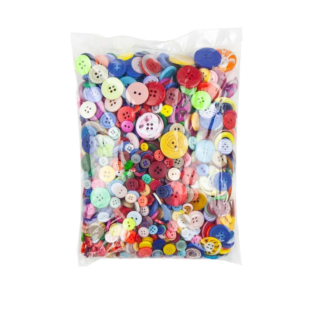 Plastic Buttons Assorted 500g