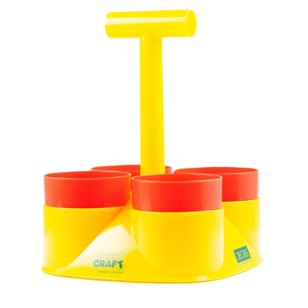 Class Caddy Table Top Organiser Red And Yellow