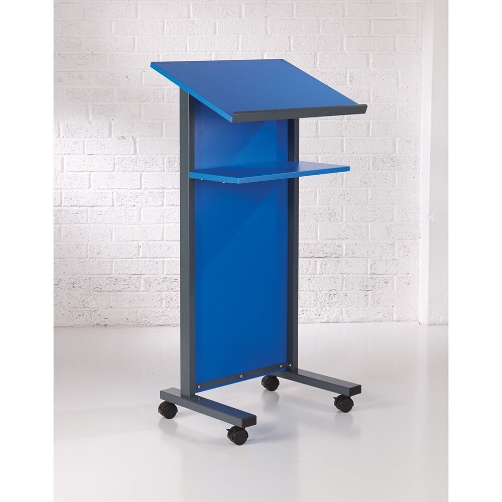 Coloured Panel Front Lectern Blue