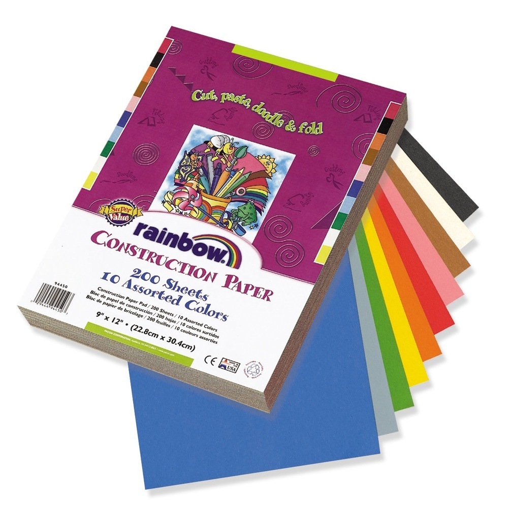 A4+ Construction Paper Pack Assorted