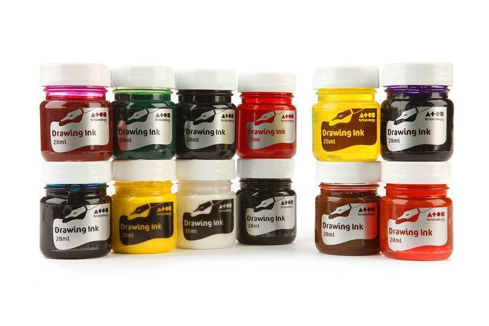Drawing Ink 28ml Astd Colours