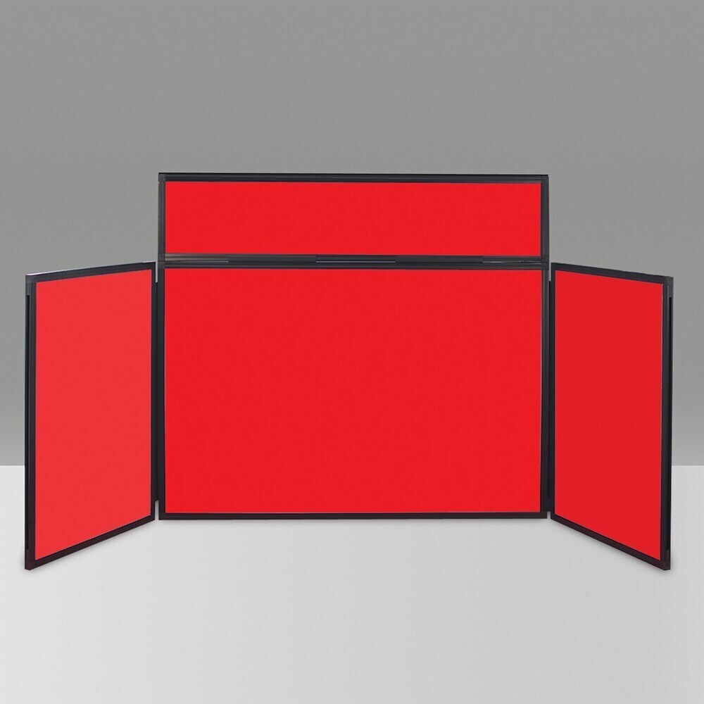 Mini Busyfold Light Table Top Kit With Header & Carry Bag Red