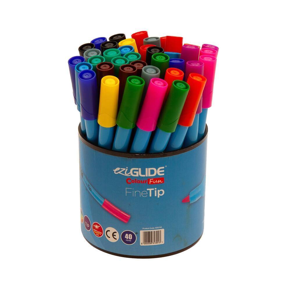 EziGlide ColourFun Fine Tip - Assorted Tub