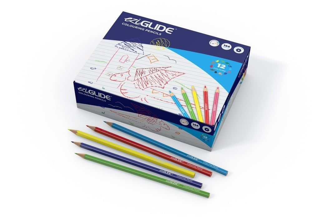 EziGlide School Colouring Pencils