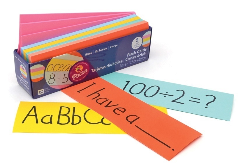 Blank Flash Cards Assorted Large