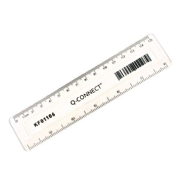 Ruler 15cm Clear