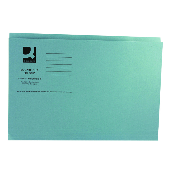 Square Cut Folders Medium Weight Blue