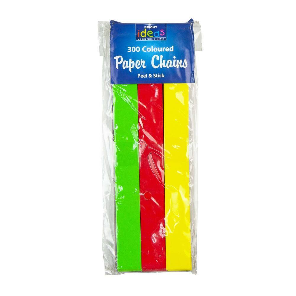 Peel-N-Stick Colour Paper Chains 2cm X 20cm Assorted