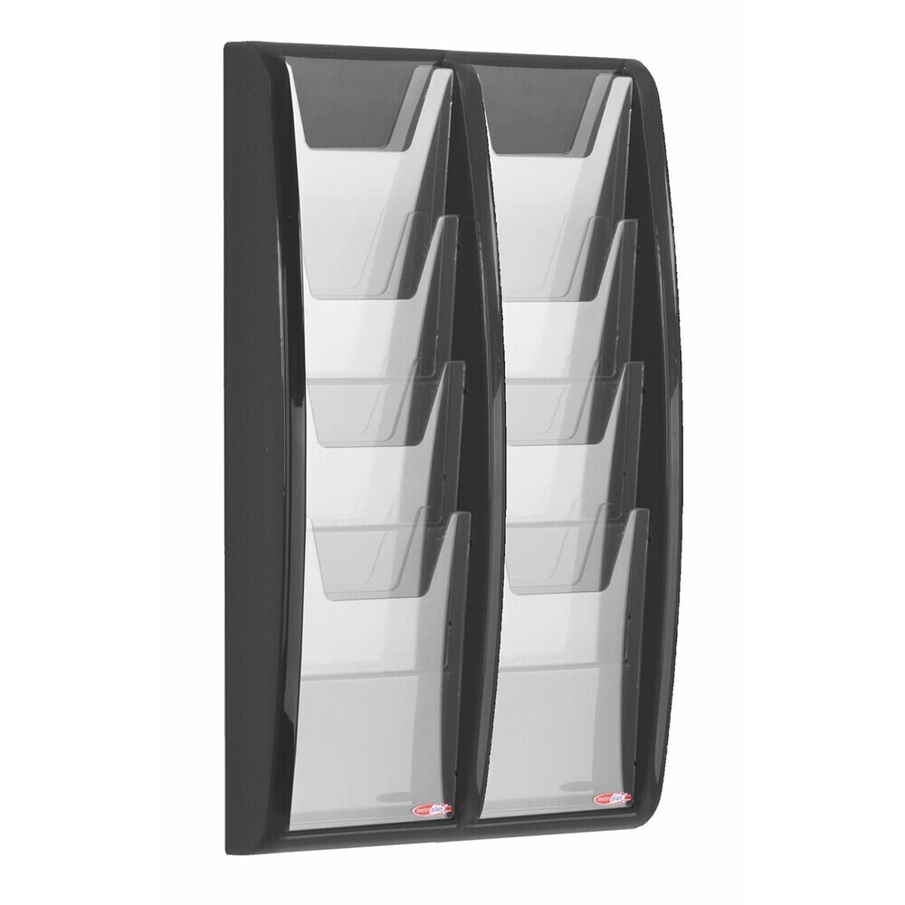 Panorama Leaflet Dispensers A5 8 Pockets Black