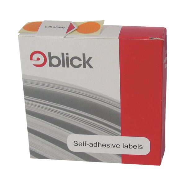 Blick Dispenser Labels 19mm Orange