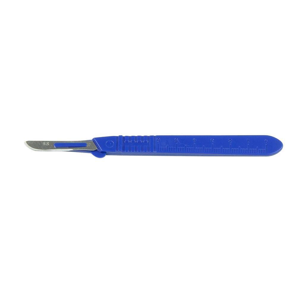 Pack of 10 Disposable No 10 Scalpel Blue Handle