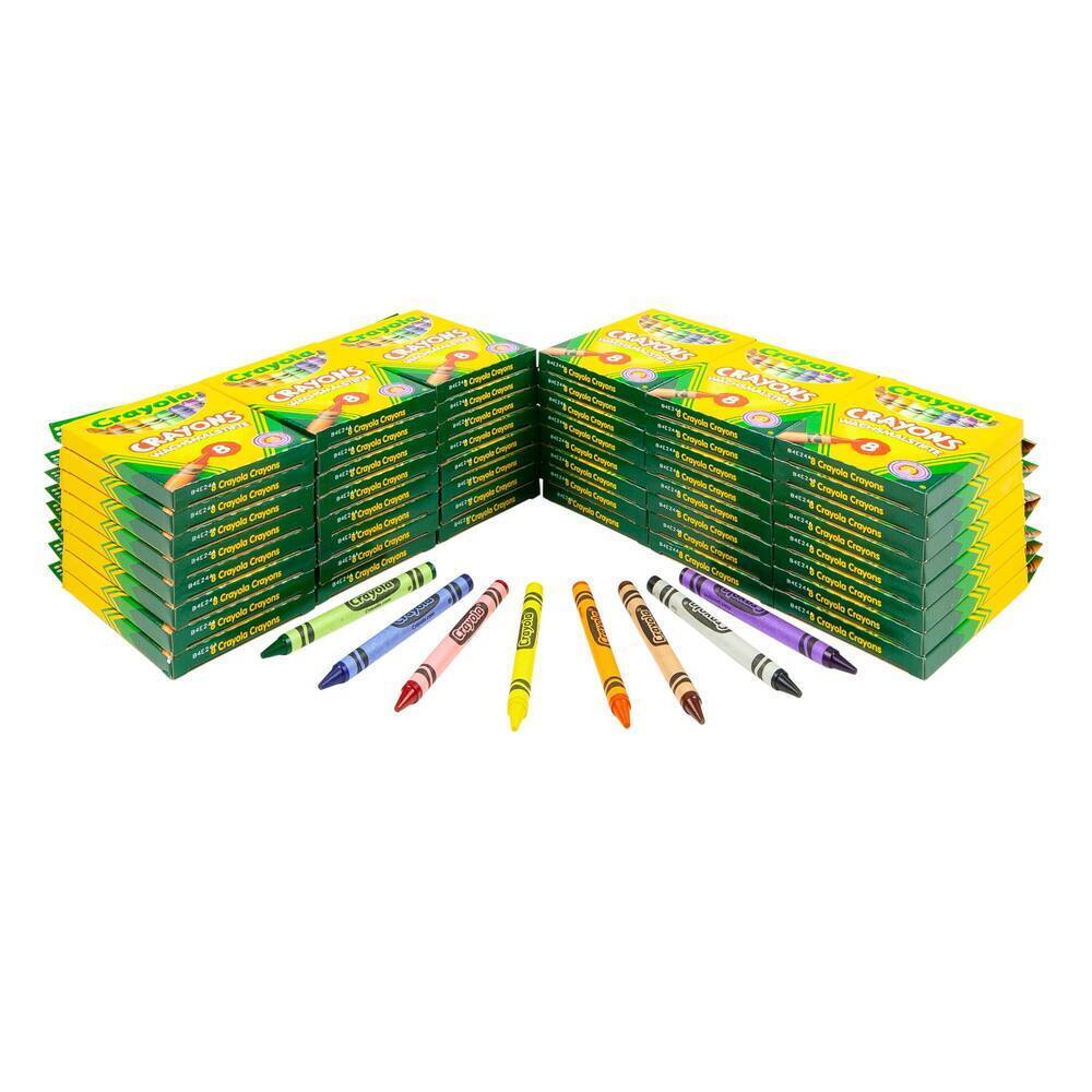 Crayola Standard Wax Crayons 24 X 8 Assorted