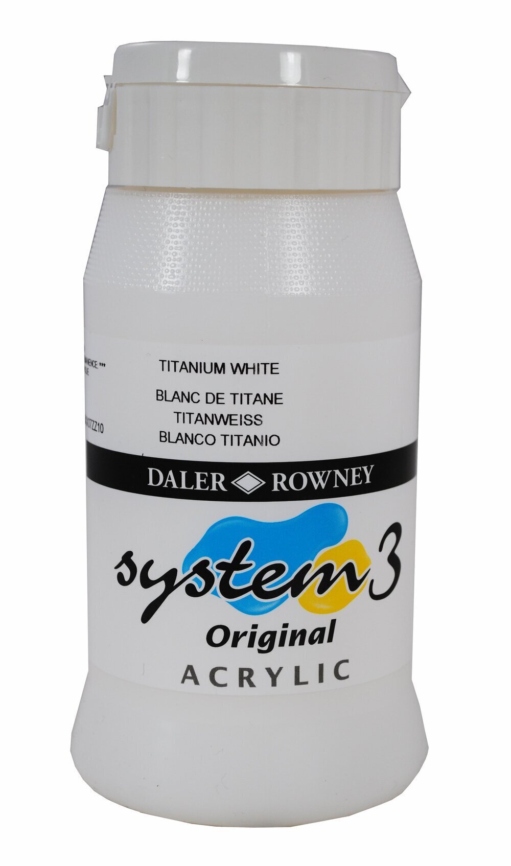System 3 Acrylic 500ml Titanium White