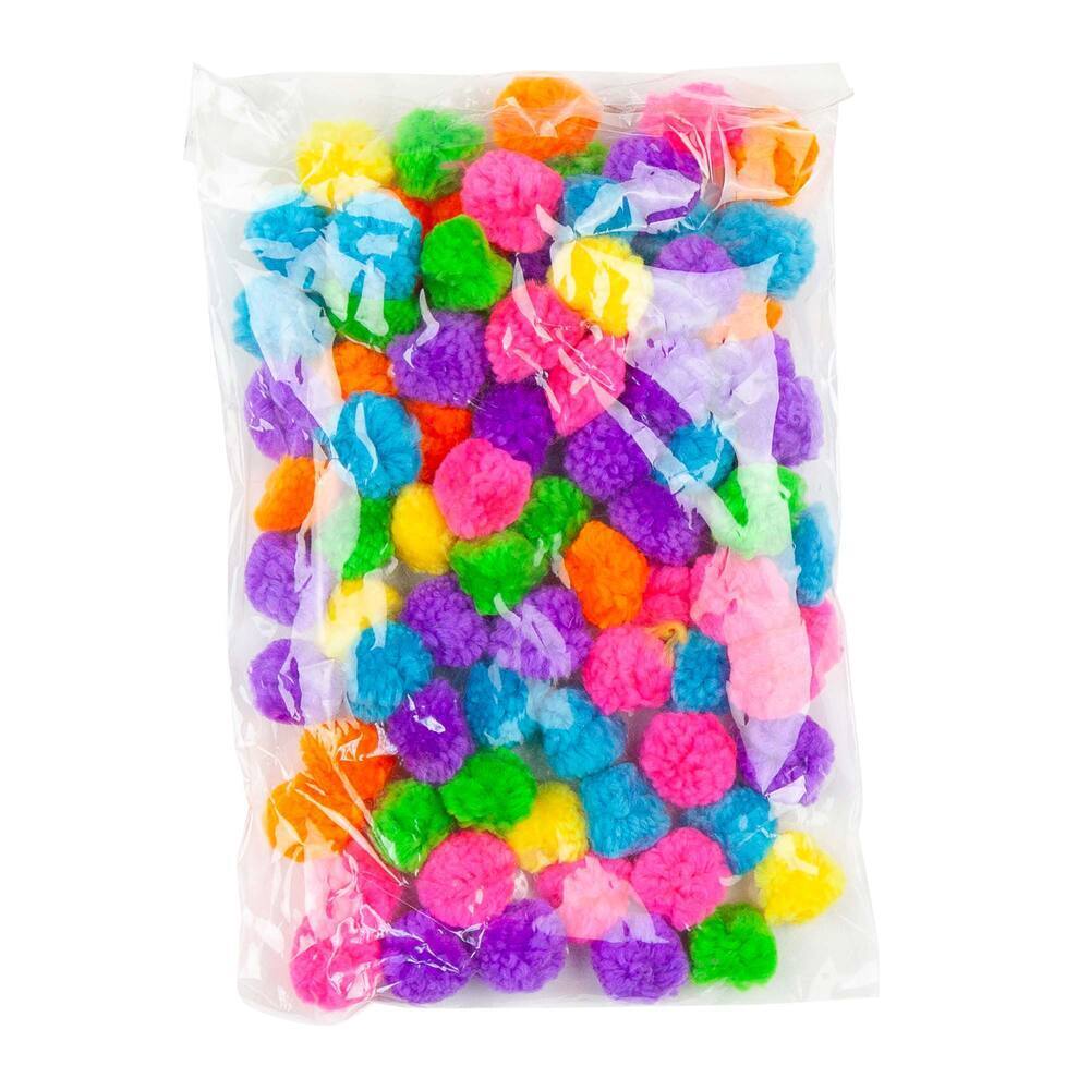 Woolly Colour Pompoms 25mm Assorted
