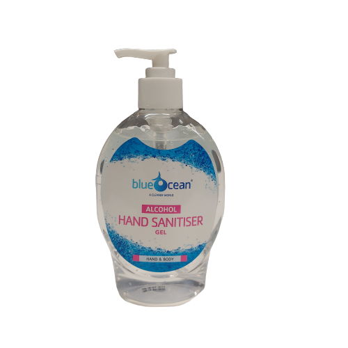 BlueOcean Alcohol Gel Hand Sanitiser 400ml Hand Pump