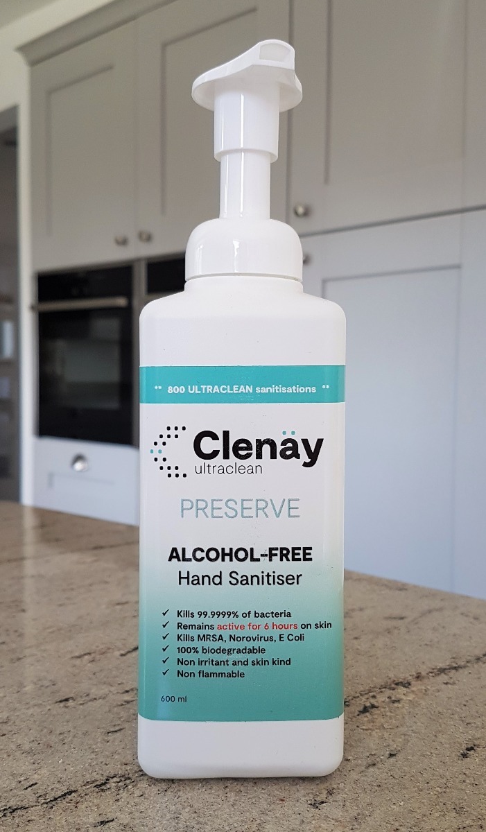 Clenay Ultraclean Preserve Alcohol Free Hand Sanitiser 600ml