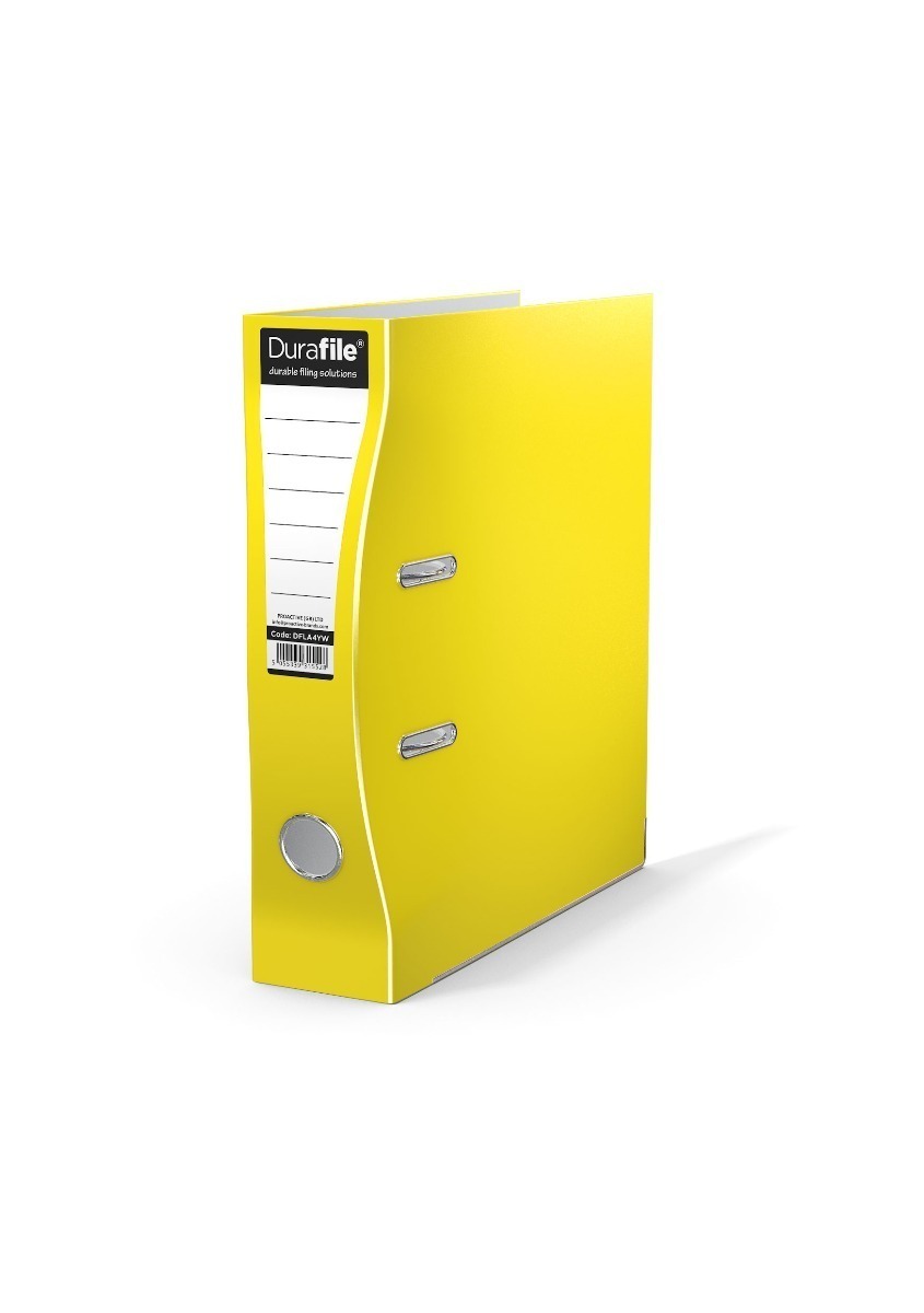 DuraFile Lever Arch File A4 Yellow