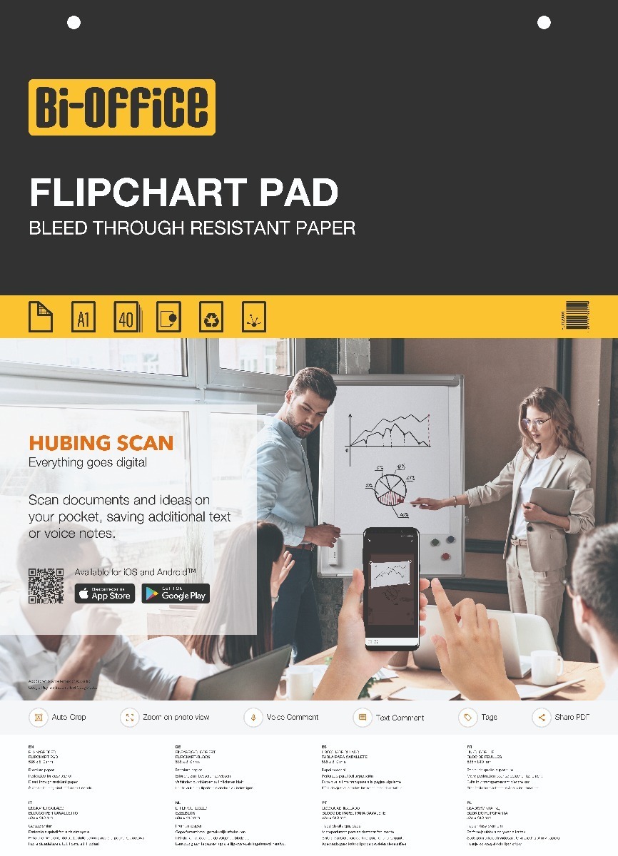 Economy Flipchart Pad A1 Plain 40 Sheet
