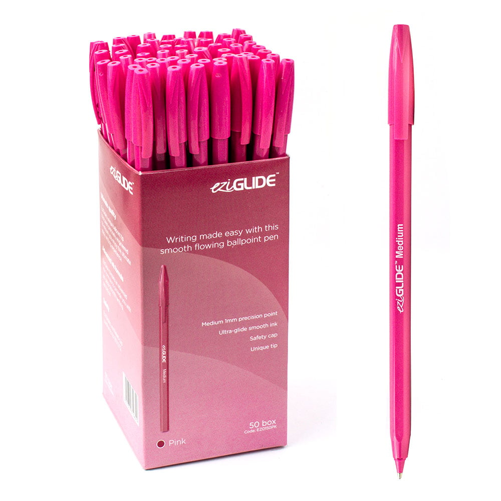EziGlide Ballpoint Pens Pink