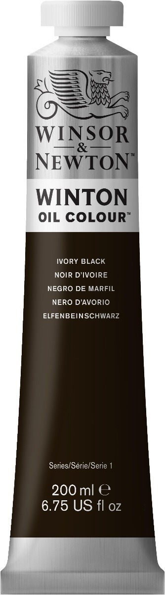 Winton Oil Colour 200ml Ivory Black